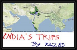 Rotta di tutti i viaggi alla scoperta dell'India